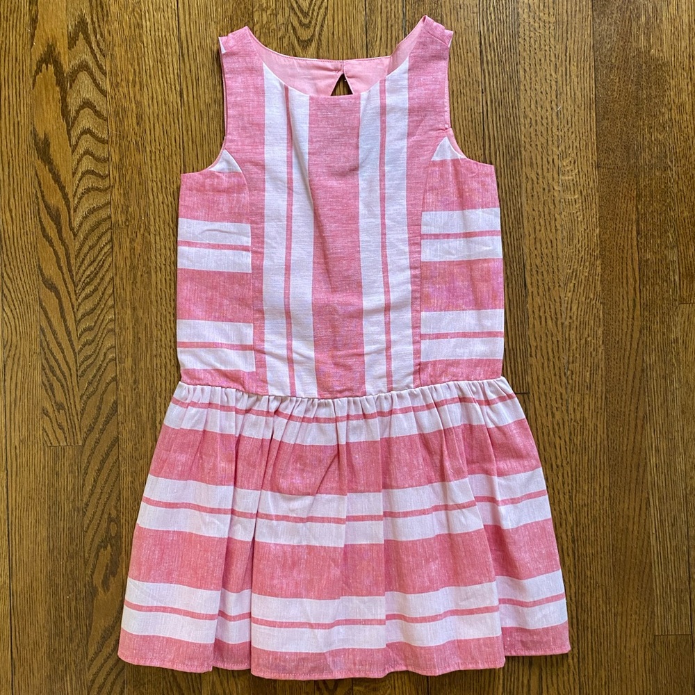 NWT Janie and Jack Striped Pink Dress in size: 6